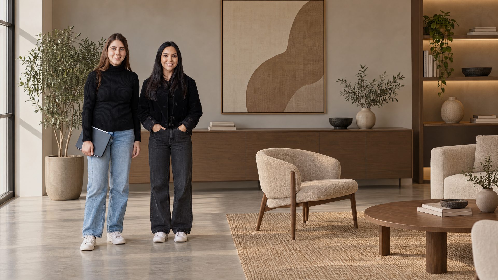 Catalina Galán en su estudio